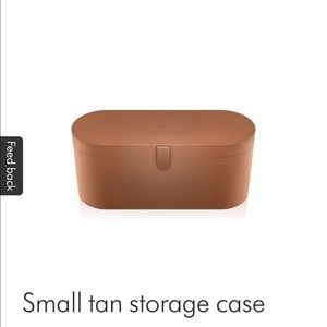 Dyson Airwrap parts: Tan storage case.